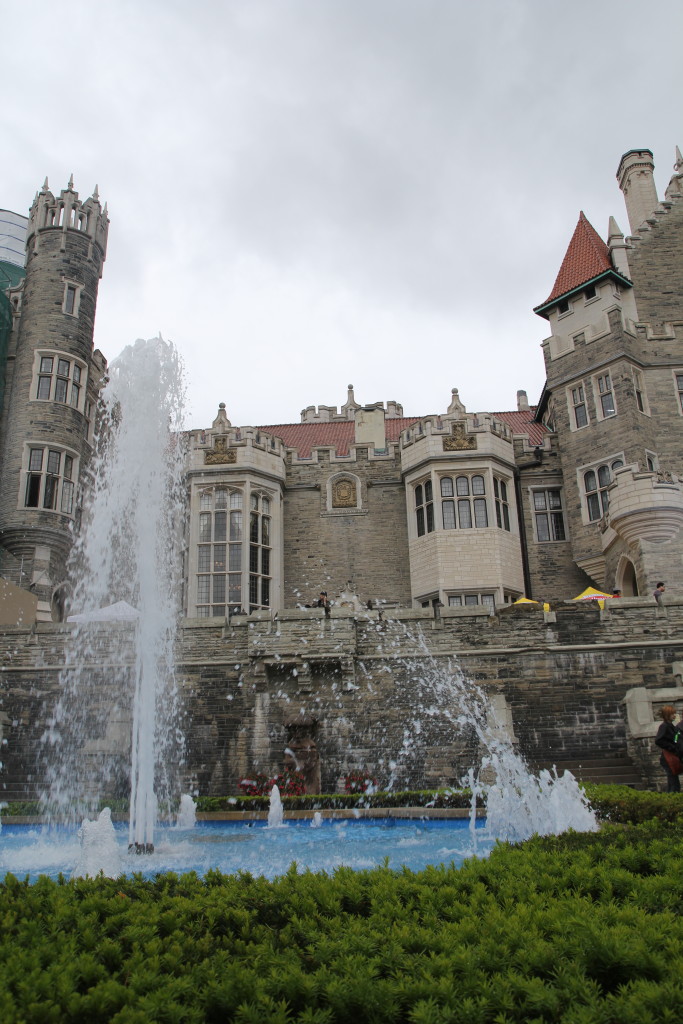 Casa Loma, a famous castle . A quarter mile away from the B&B we were staying at and the steps at the entrance of the estate were a favorite spot for runners. 